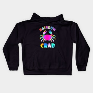 Rainbow Crab Kids Hoodie